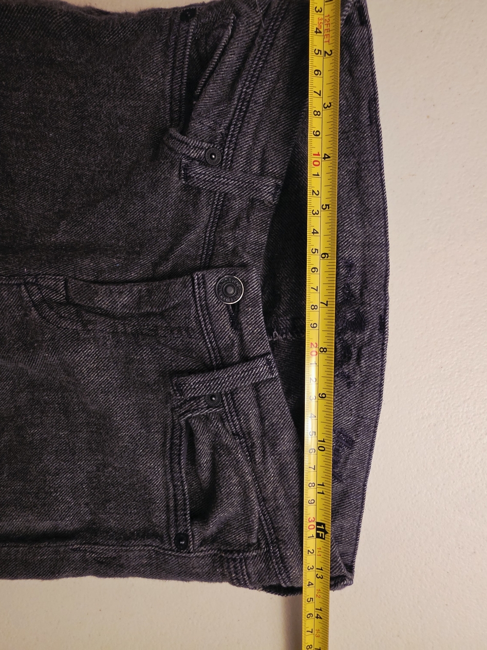 7 For All Mankind Black Flare Jeans - Picture 8 of 11